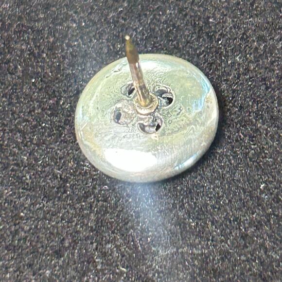 Vintage Button Design Tie Tack Pin – Silver Tone Men’s Accessory - Picture 10 of 16